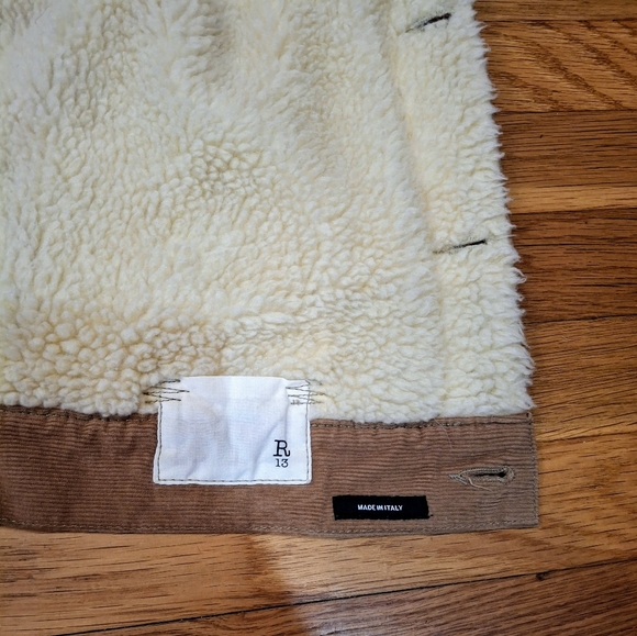 R13 Tan SKY Trucker Jacket Sz Small R13 - Picture 6 of 8